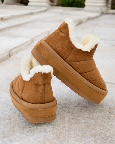 Royalfashion Damen Zoeno kurze Stiefel a'la Schneestiefel
