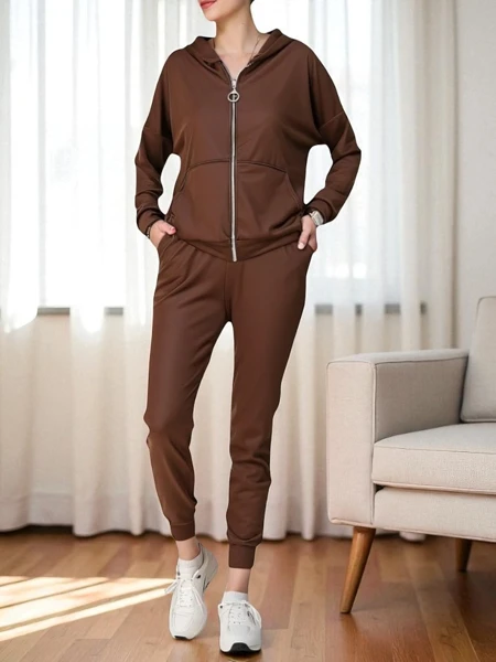 Royalfashion Damen-Set a'la Samt