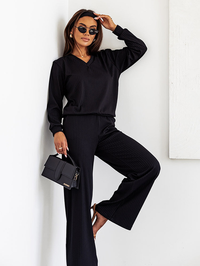 Royalfashion Damen-Set aus gerippter Baumwolle