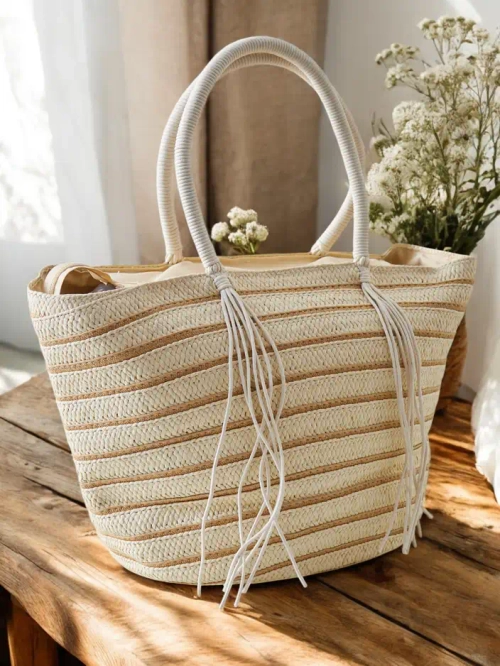 Royalfashion Велика солом'яна сумка для жінок