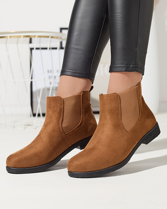 OUTLET Camel Damenstiefel a'la sztyblettes aus Öko-Wildleder Ludoppio- Footwear
