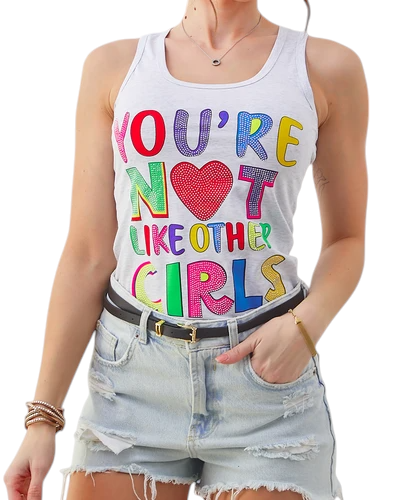 Royalfashion Damen Baumwolltanktop mit Trägern und einzigartigen Prints