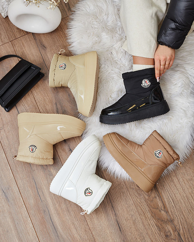Royalfashion Damen-Schneestiefel in schwarzer Farbe Ademra