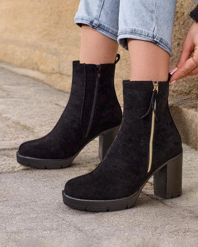 Royalfashion Damen Stiefeletten auf einem Pfosten Igges