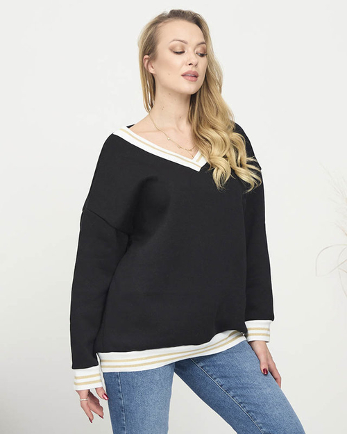 Жіноча утеплена кофта чорного кольору - Одяг