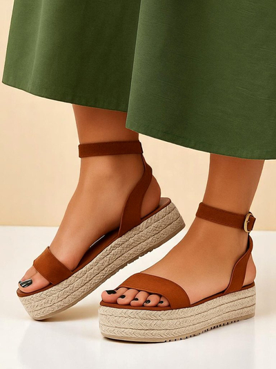 Royalfashion Damen Plateausandalen Finna