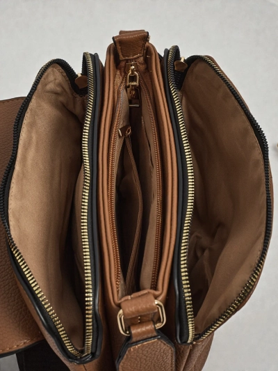 Damenhandtasche Cassiopeia Hellbraun Leder Elegant