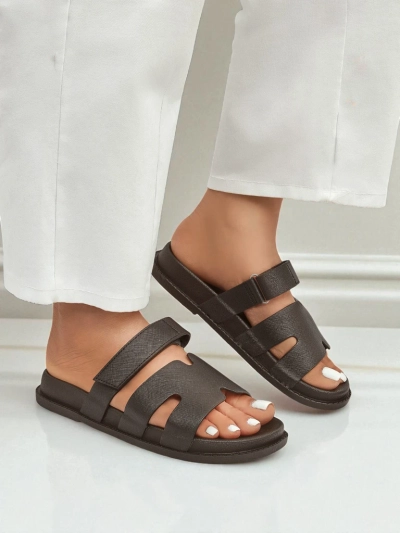 Royalfashion Damen-Pantoletten aus Ökoleder ReppiFlex