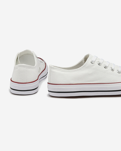 Weiße klassische Damen-Schnürsneaker Ogisa - Schuhe