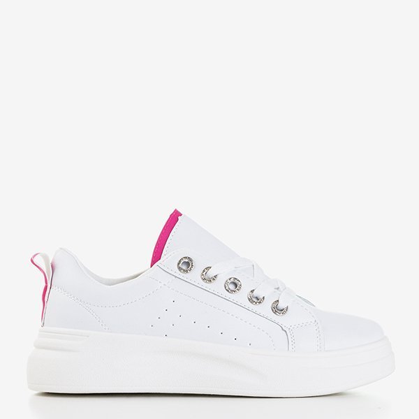 Cathleen White & Fuchsia Damen Sneakers - Schuhe