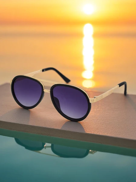 Royalfashion Überdimensionierte Sonnenbrille im Schmetterlingsstil Muse