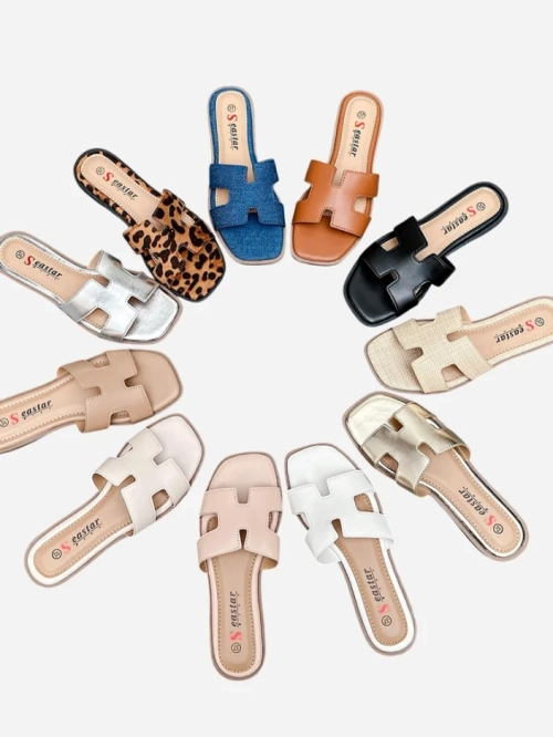 Royalfashion Жіночі плоскі сандалі Eval