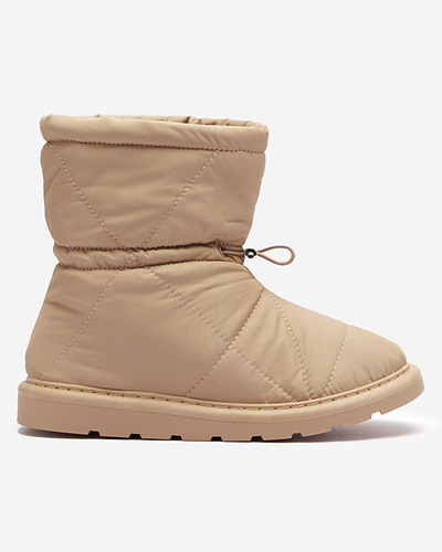 Hellbraune Damen Isolierte Stiefel a'la Schneestiefel Kaliolen - Footwear