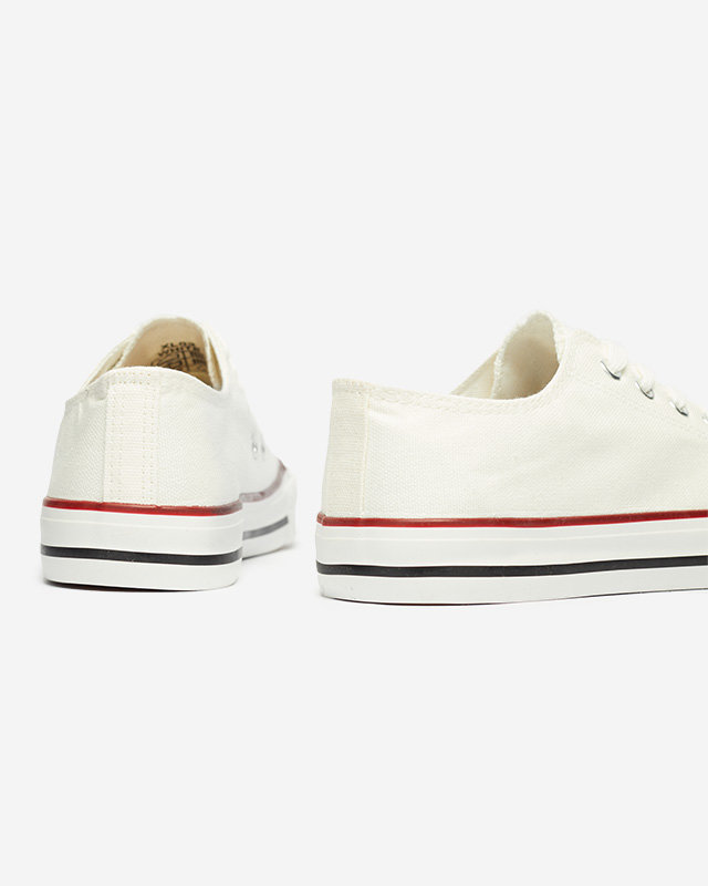 Weiße und grüne Noenoes-Sneaker für Damen - Schuhe