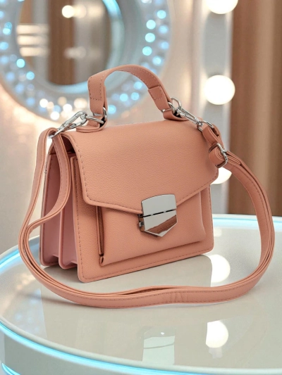 Royalfashion Damen-Kuvert-Handtasche mit Henkel Amalthea Avorio