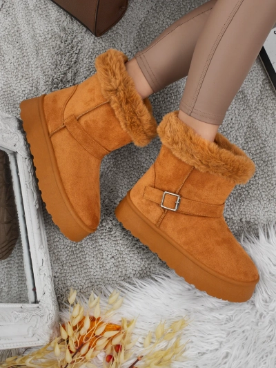 Royalfashion Kurze Damenstiefel a'la Schneestiefel Myrelle