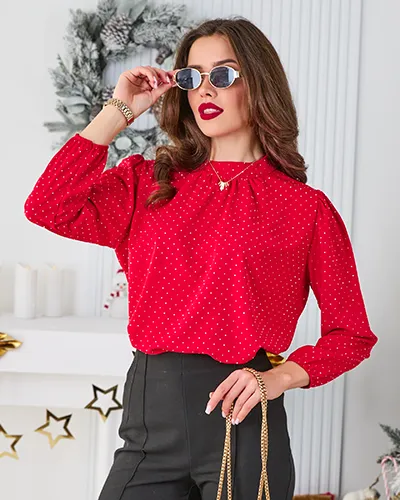 Royalfashion Damenbluse mit Rhinestones