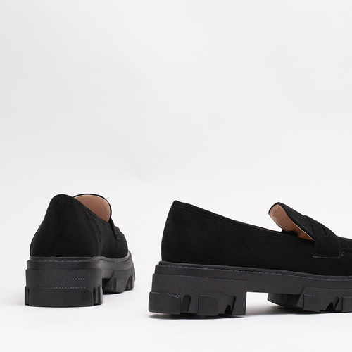 OUTLET Чорні жіночі еко-замшеві туфлі Visavi - Взуття