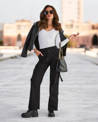 Жіночі тканинні бойові штани Royalfashion