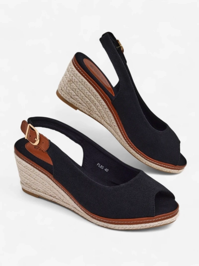 Royalfashion Damen Wedge-Sandalen ohne Zehen Tafenis