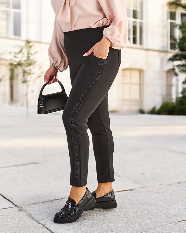 Royalfashion Warme Damen-Treggings in Übergröße