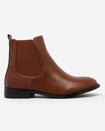 Royalfashion Schwarze Damenstiefel a'la sztyblety mit Verzierungen Ederte