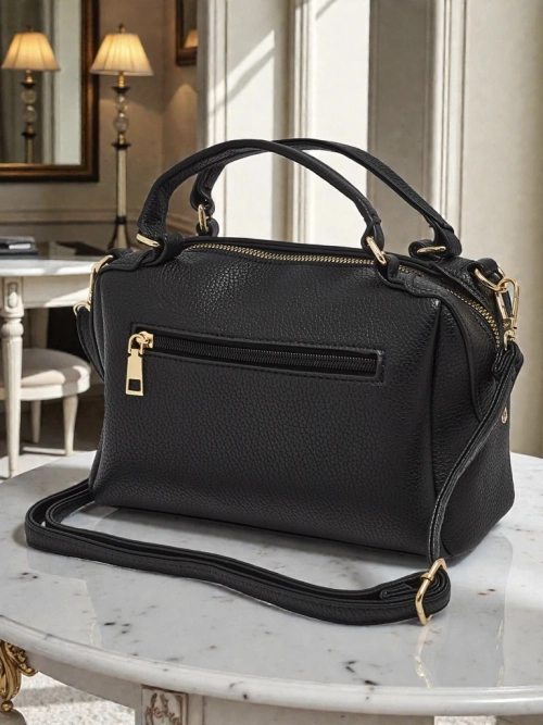 Торібка Жіноча Luna Чорна Шкіряна Елегантна на Кожен День