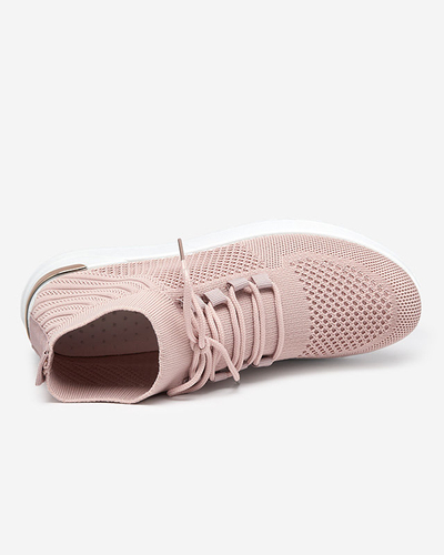 Sportschuhe aus rosa Bamggy-Stoff für Damen - Schuhe