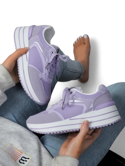 Royalfashion Damen Sport Platform Sneakers Revided