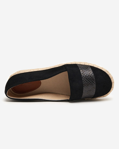 OUTLET Schwarze Damen-Espadrilles Sverope - Schuhe