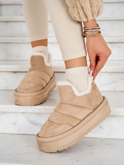 Royalfashion Damen Zoeno kurze Stiefel a'la Schneestiefel