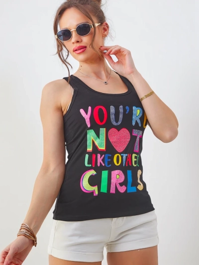 Royalfashion Damen Baumwolltanktop mit Trägern und einzigartigen Drucken