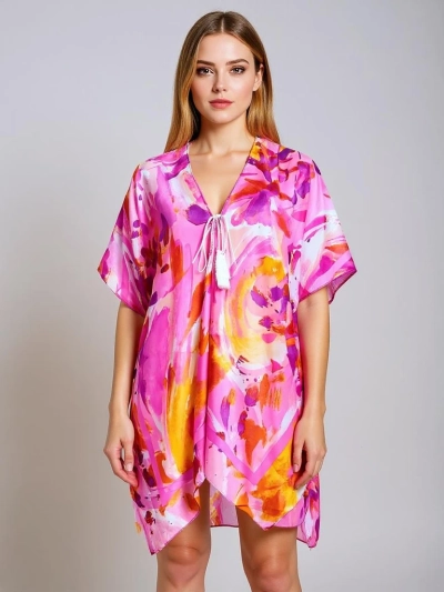 Royalfashion Pareo – Damen Sommer Strandtunika mit Muster Wild Coast