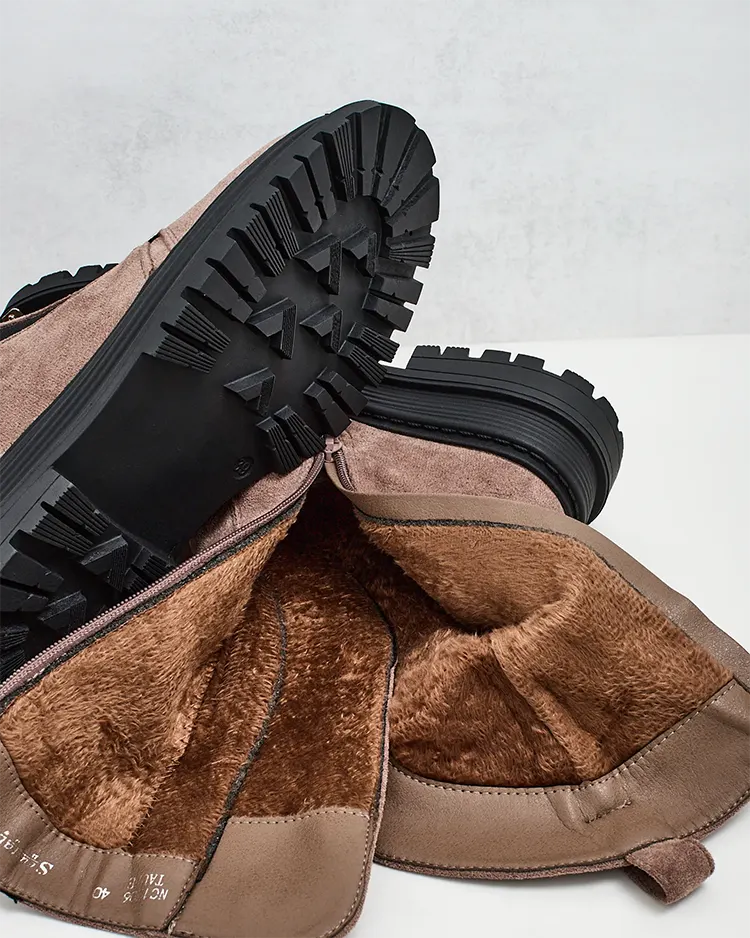 Royalfashion Damenstiefel aus Öko-Wildleder Homni