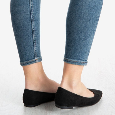 Schwarze Ballettschuhe aus Wildleder für Damen Get Lucky - Footwear 1