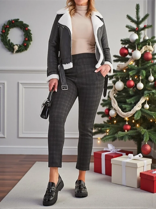 Royalfashion Утеплені жіночі лосини PLUS SIZE