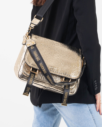 Damenhandtasche aus goldenem Kunstleder - Accessoires