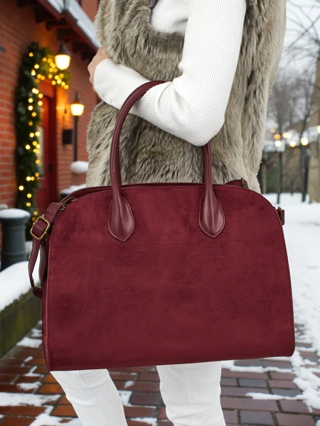 Damen Shopper Handtasche Öko-Wildleder Dorelle