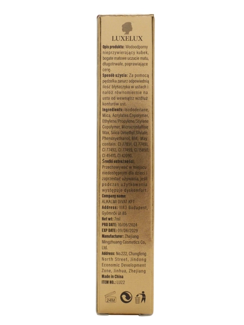 Luxelux Matte Lip Gloss 01 4.5g