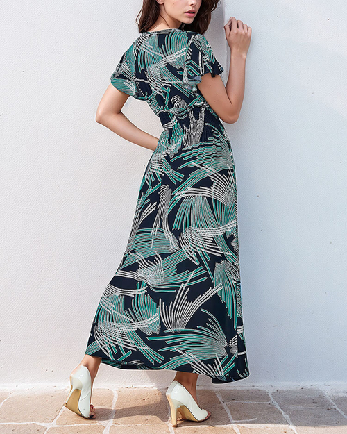 Сукня міді з візерунком Royalfashion