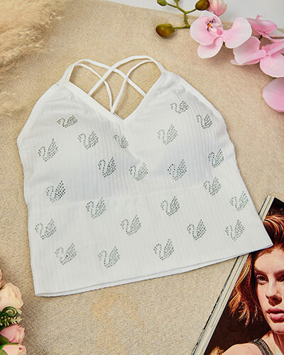 Royalfashion Damen Sport-BH mit Zirkonen