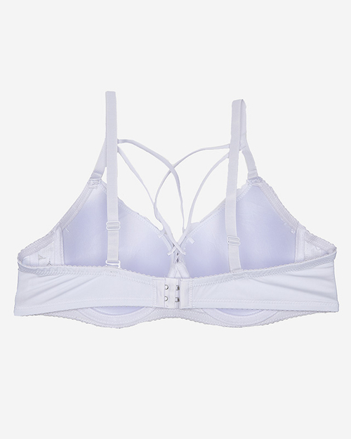 Білий жіночий бюстгальтер на кісточках на бретелях - Нижня білизна