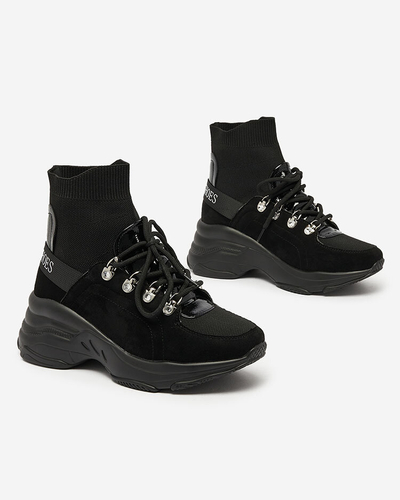 Royalfashion Damen schwarz isolierte Aleppo Sneaker