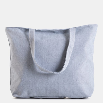 Graue Umhängetasche aus Stoff - Handtaschen