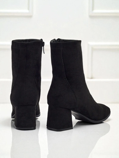 Damen Stiefeletten Evron aus Wildlederimitat mit Blockabsatz