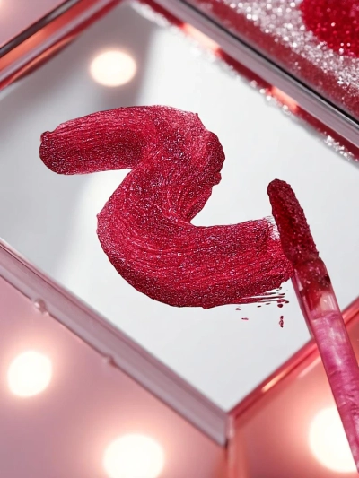 Glitzer Lipgloss und farbloser 2-in-1 Lipgloss Ruby Woo
