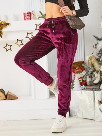 Royalfashion Damen Fleece-gefütterte Sweatpants