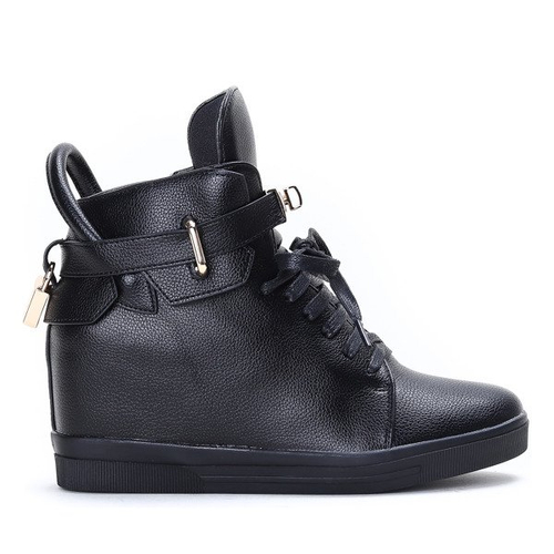 Чорні кросівки на закритих клинах Sinnea - Взуття