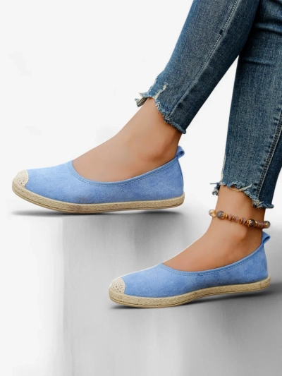 Royalfashion Damen Eco-Suede Espadrilles Aroles
