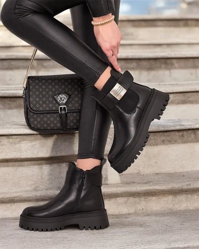 Royalfashion Women's eko leather Dobi boots